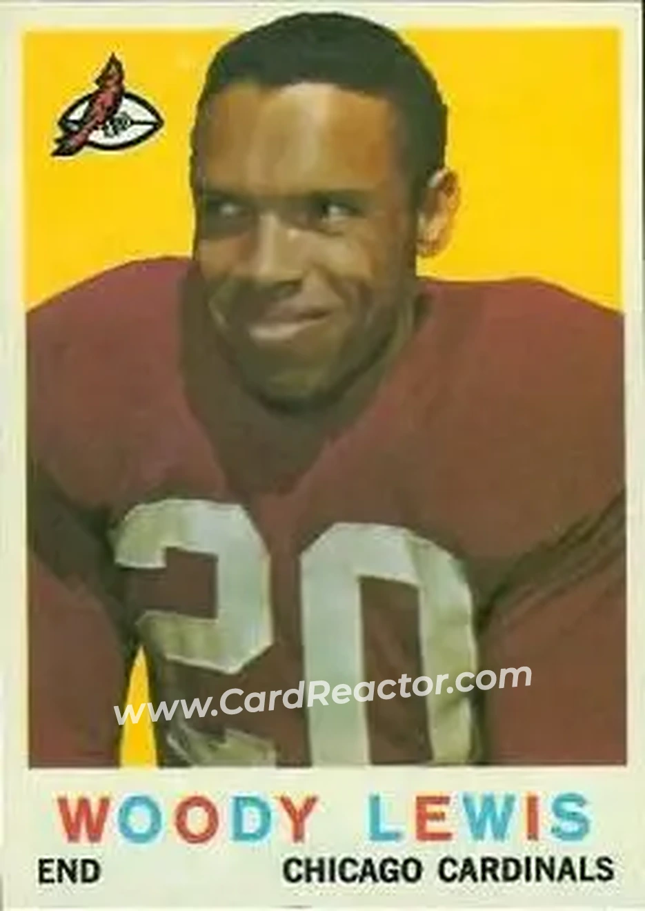 1959 Topps #45 - Woodley Lewis - Chicago Cardinals - Front