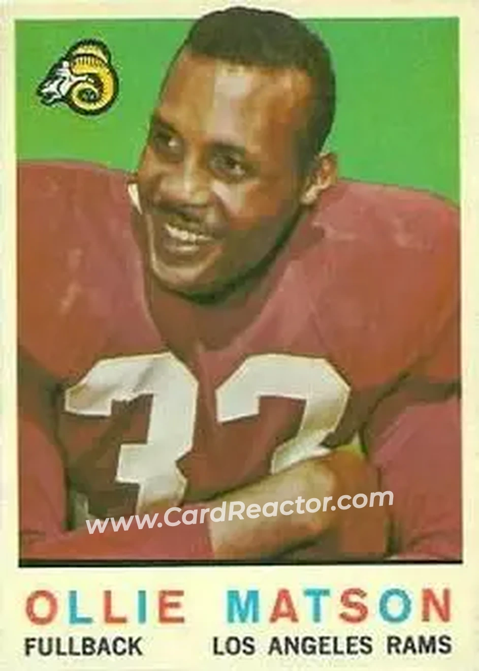 1959 Topps #50 - Ollie Matson - Los Angeles Rams - Front