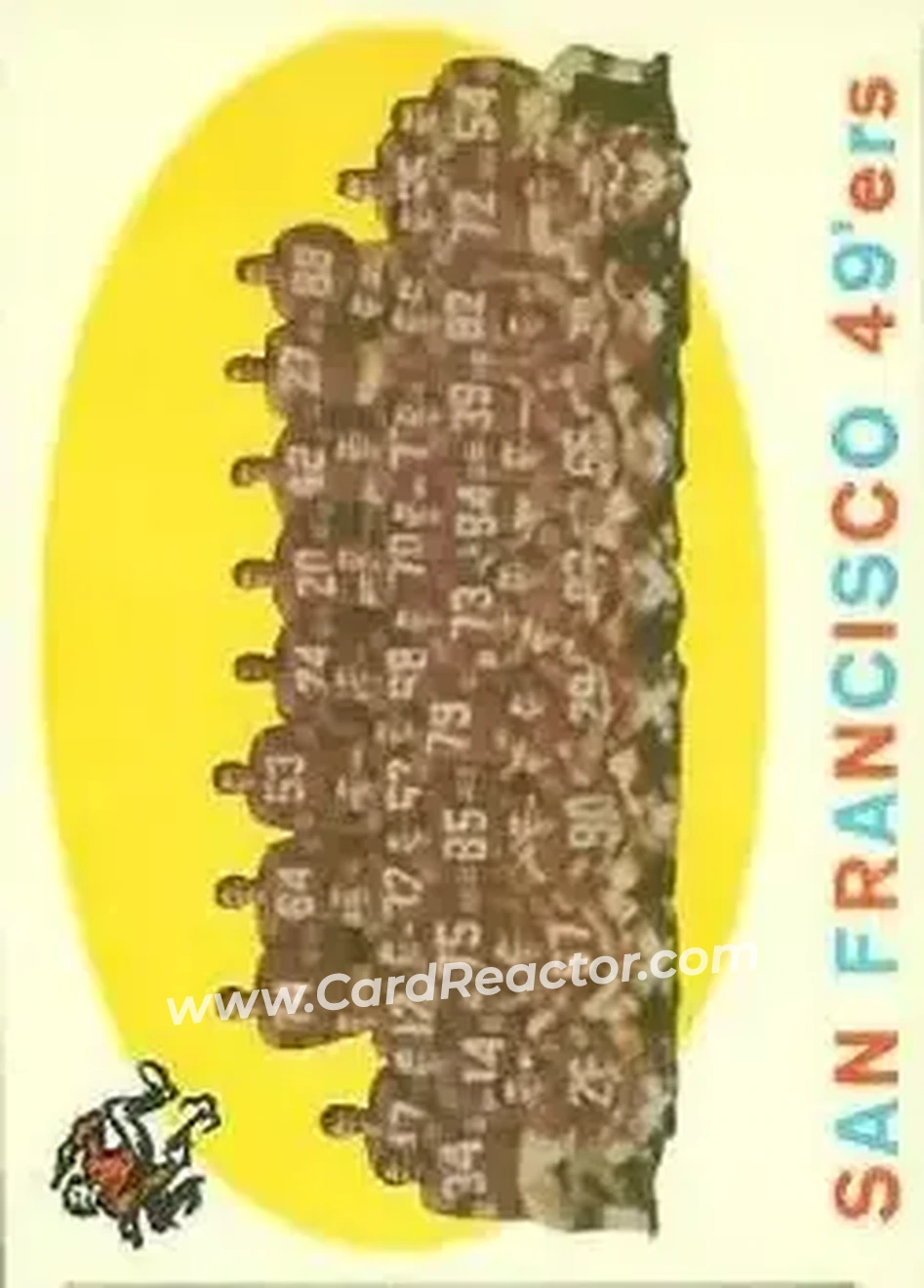 1959 Topps #61 - Card #61 - San Francisco 49ers - Front