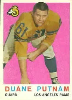 1959 Topps #67 - Duane Putnam - Los Angeles Rams