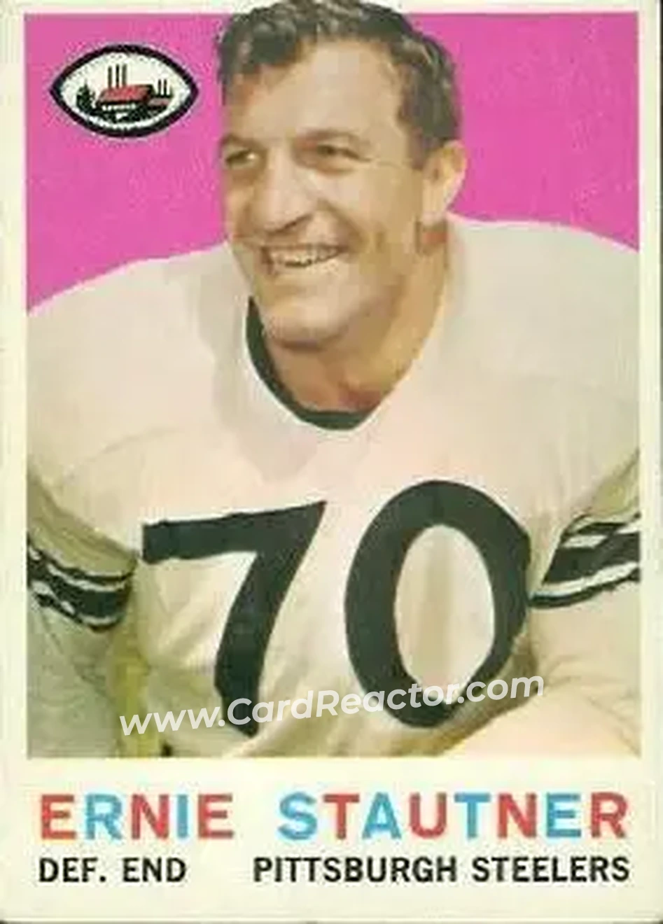1959 Topps #69 - Ernie Stautner - Pittsburgh Steelers - Front