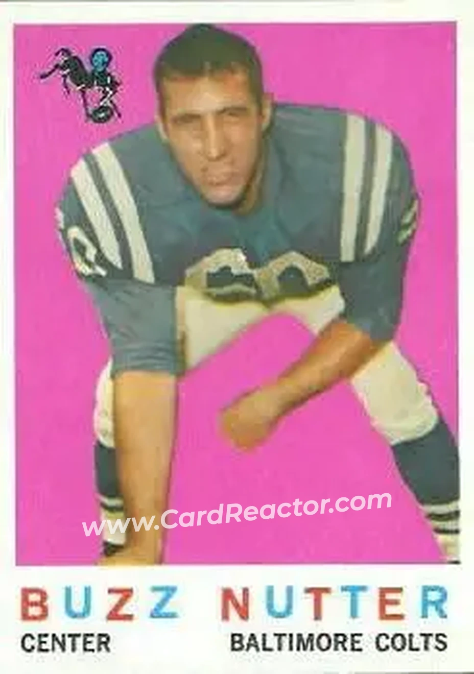 1959 Topps #78 - Buzz Nutter - Baltimore Colts - Front 1959 Topps #78 - Buzz Nutter - Baltimore Colts - Front