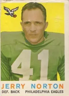 1959 Topps #79 - Jerry Norton - Philadelphia Eagles