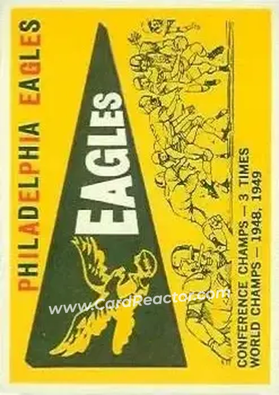 1959 Topps #83 - Card #83 - Philadelphia Eagles - Front