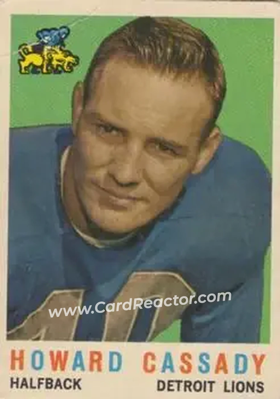 1959 Topps #85 - Howard Cassady - Detroit Lions - Front