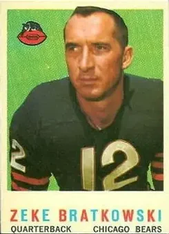 1959 Topps #90 - Zeke Bratkowski - Chicago Bears