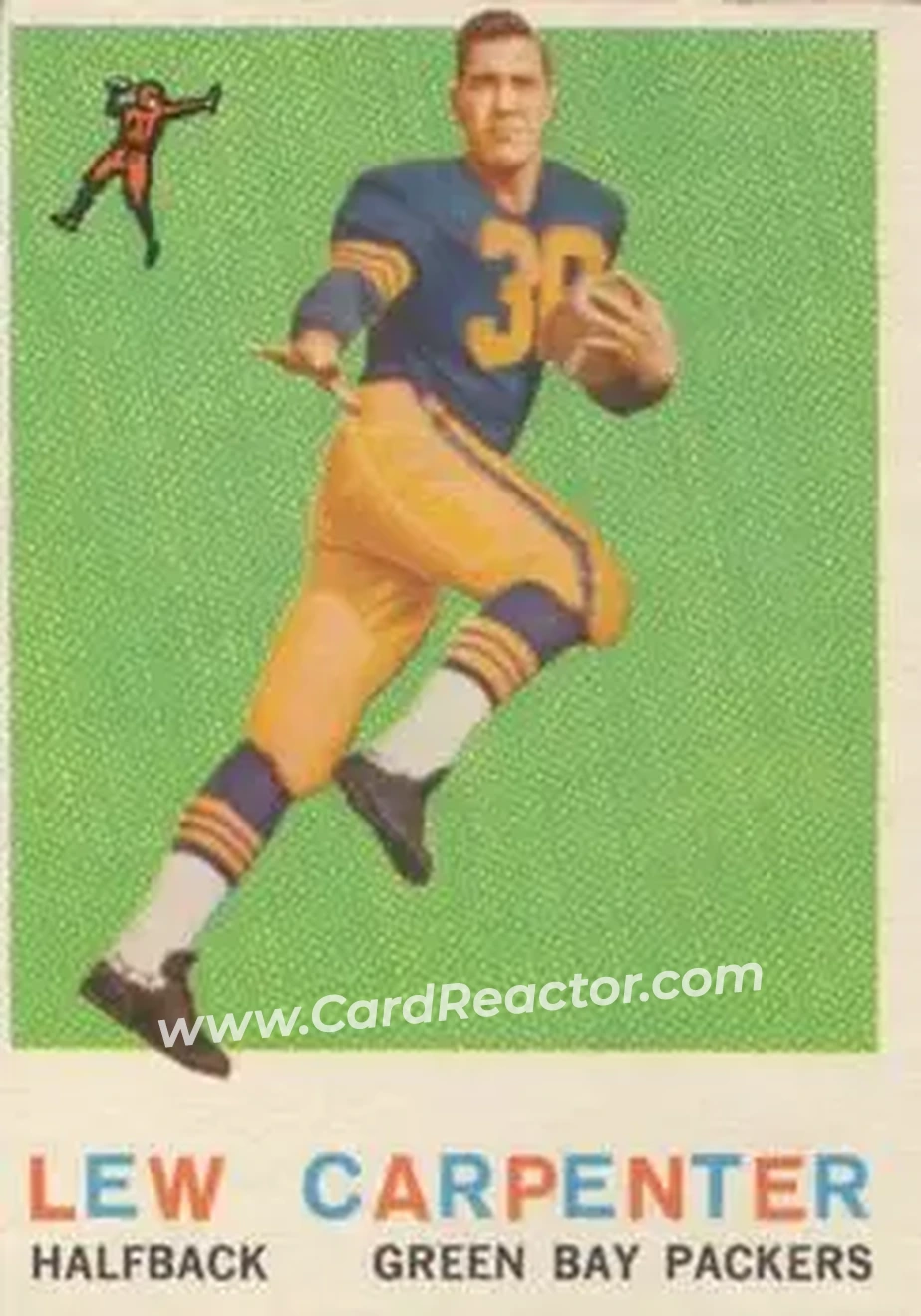 1959 Topps #95 - Lew Carpenter - Green Bay Packers - Front