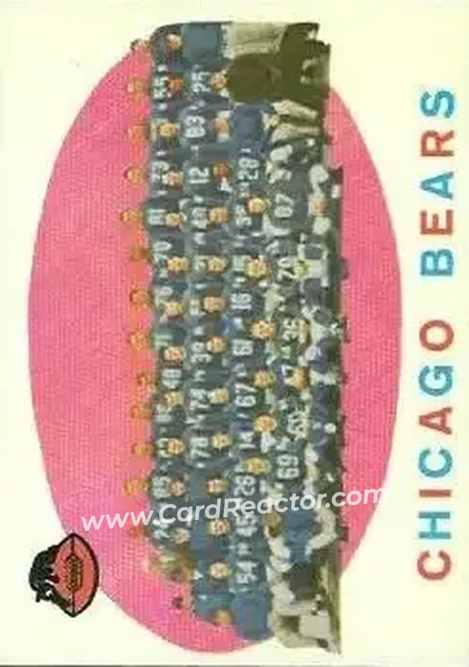 1959 Topps #104 - Card #104 - Chicago Bears - Front
