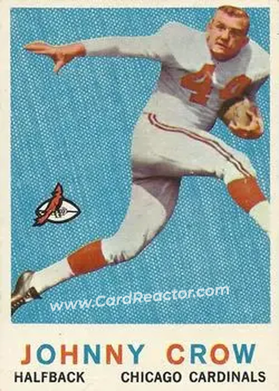 1959 Topps #105 - John David Crow - Chicago Cardinals - Front