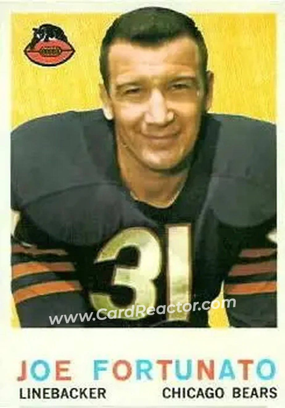 1959 Topps #106 - Joe Fortunato - Chicago Bears - Front