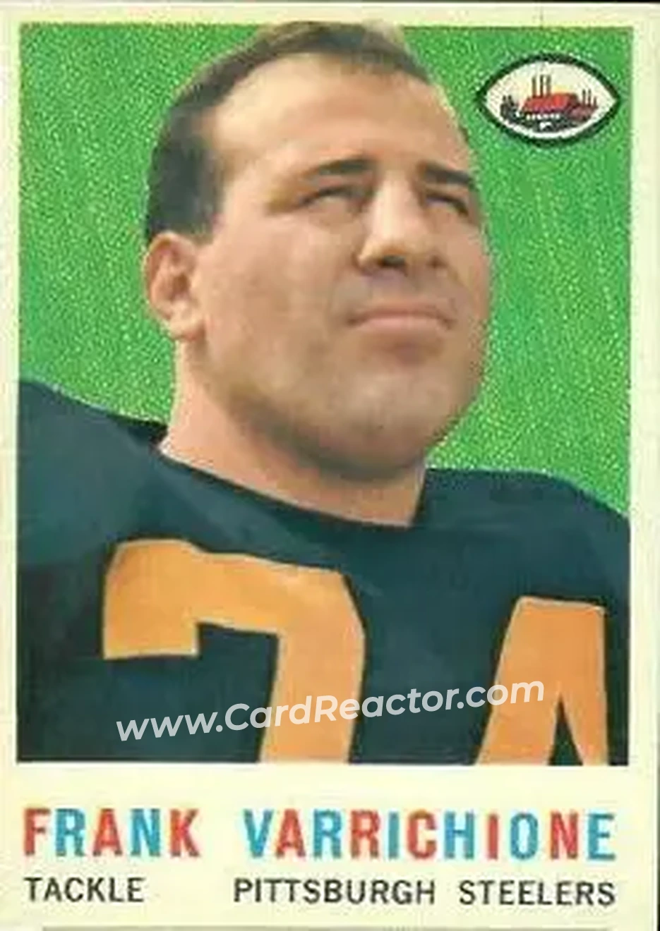 1959 Topps #119 - Frank Varrichione - Pittsburgh Steelers - Front