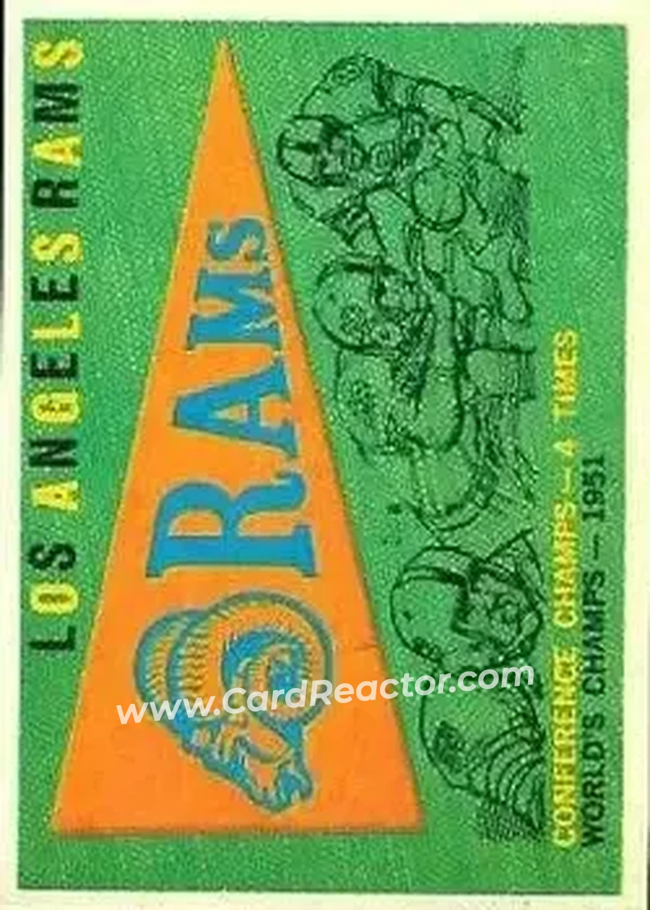 1959 Topps #126 - Card #126 - Los Angeles Rams - Front