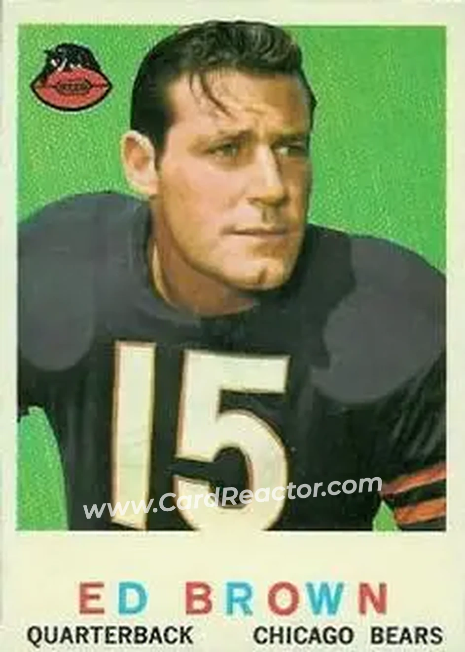 1959 Topps #137 - Ed Brown - Chicago Bears - Front