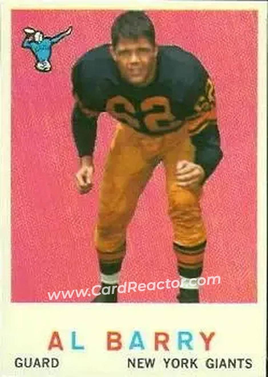 1959 Topps #138 - Al Barry - New York Giants - Front