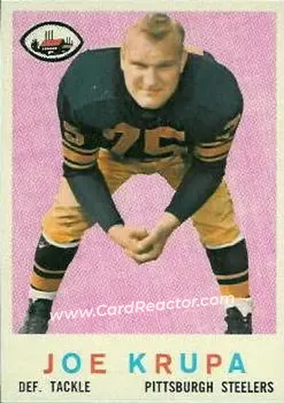 1959 Topps #144 - Joe Krupa - Pittsburgh Steelers - Front