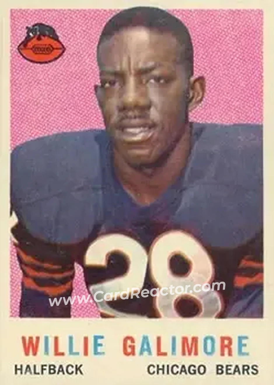 1959 Topps #145 - Willie Galimore - Chicago Bears - Front