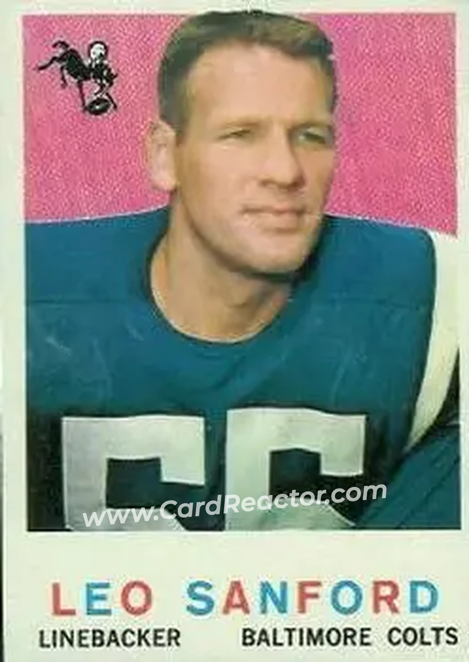 1959 Topps #149 - Leo Sanford - Baltimore Colts - Front