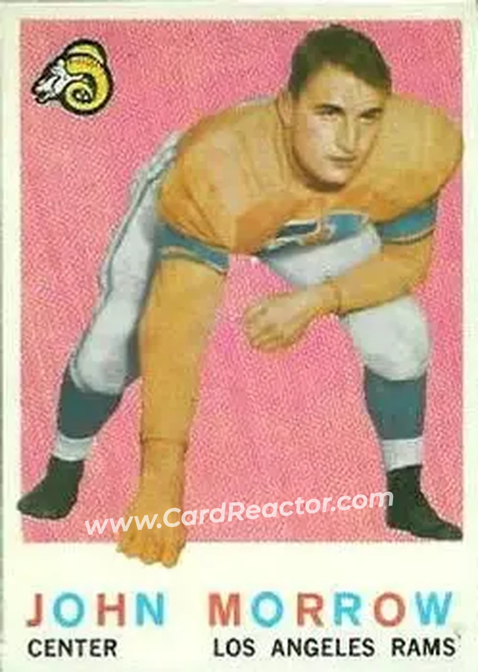 1959 Topps #164 - John Morrow - Los Angeles Rams - Front