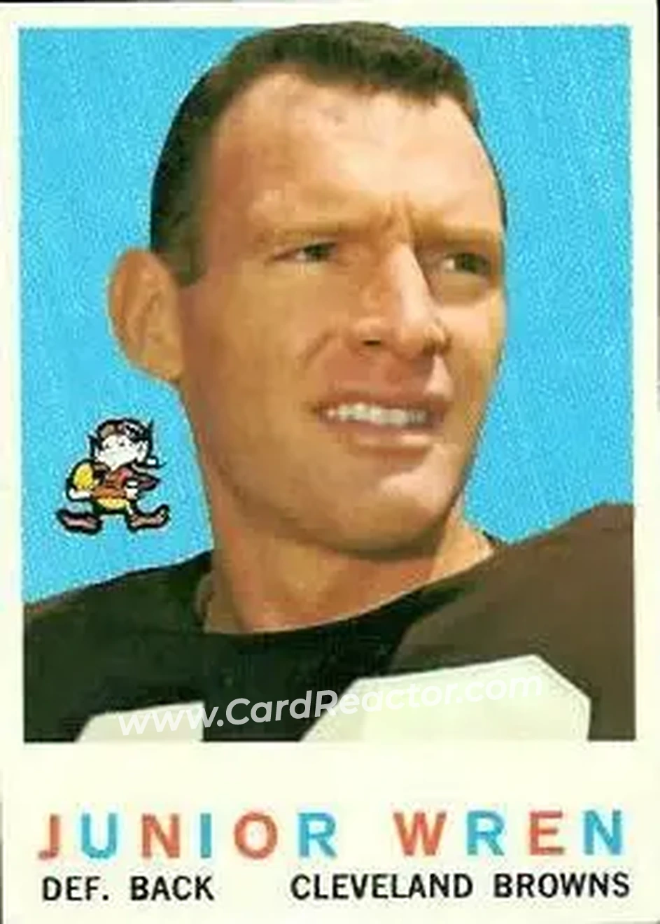 1959 Topps #169 - Junior Wren - Cleveland Browns - Front