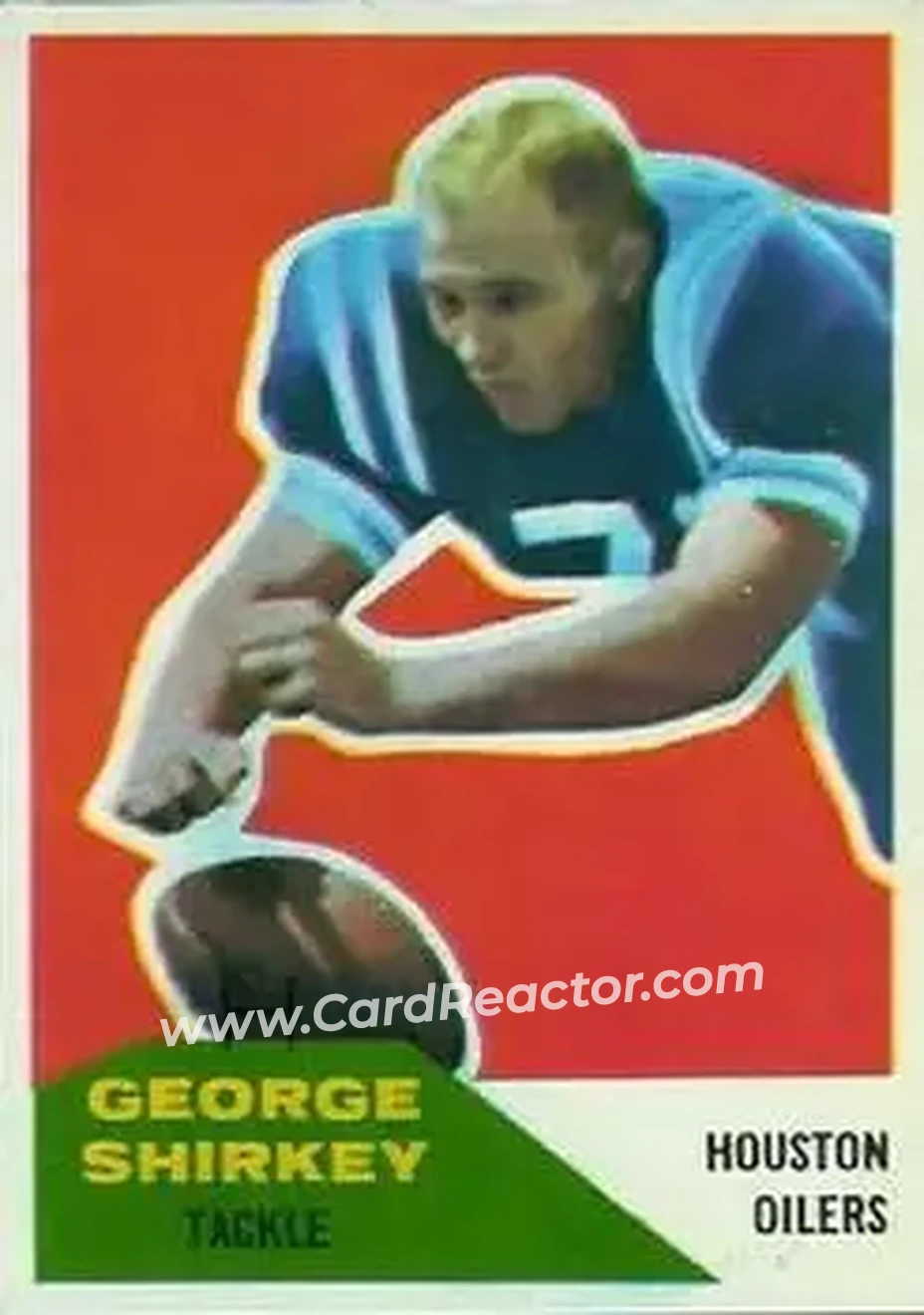 1960 Fleer #12 - George Shirkey - Houston Oilers - Front