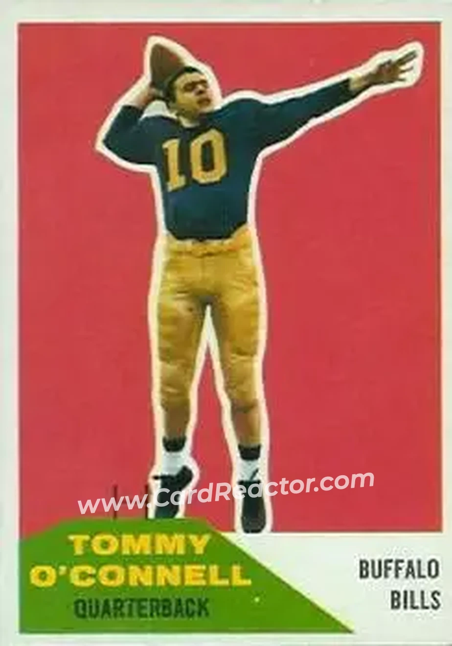 1960 Fleer #19 - Tommy O'Connell - Buffalo Bills - Front 1960 Fleer #19 - Tommy O'Connell - Buffalo Bills - Front
