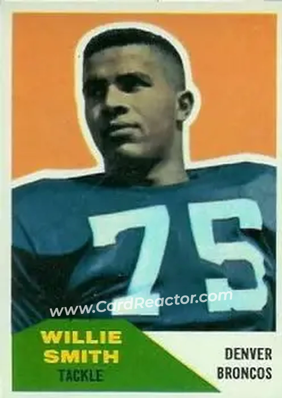 1960 Fleer #47 - Willie Smith - Denver Broncos - Front