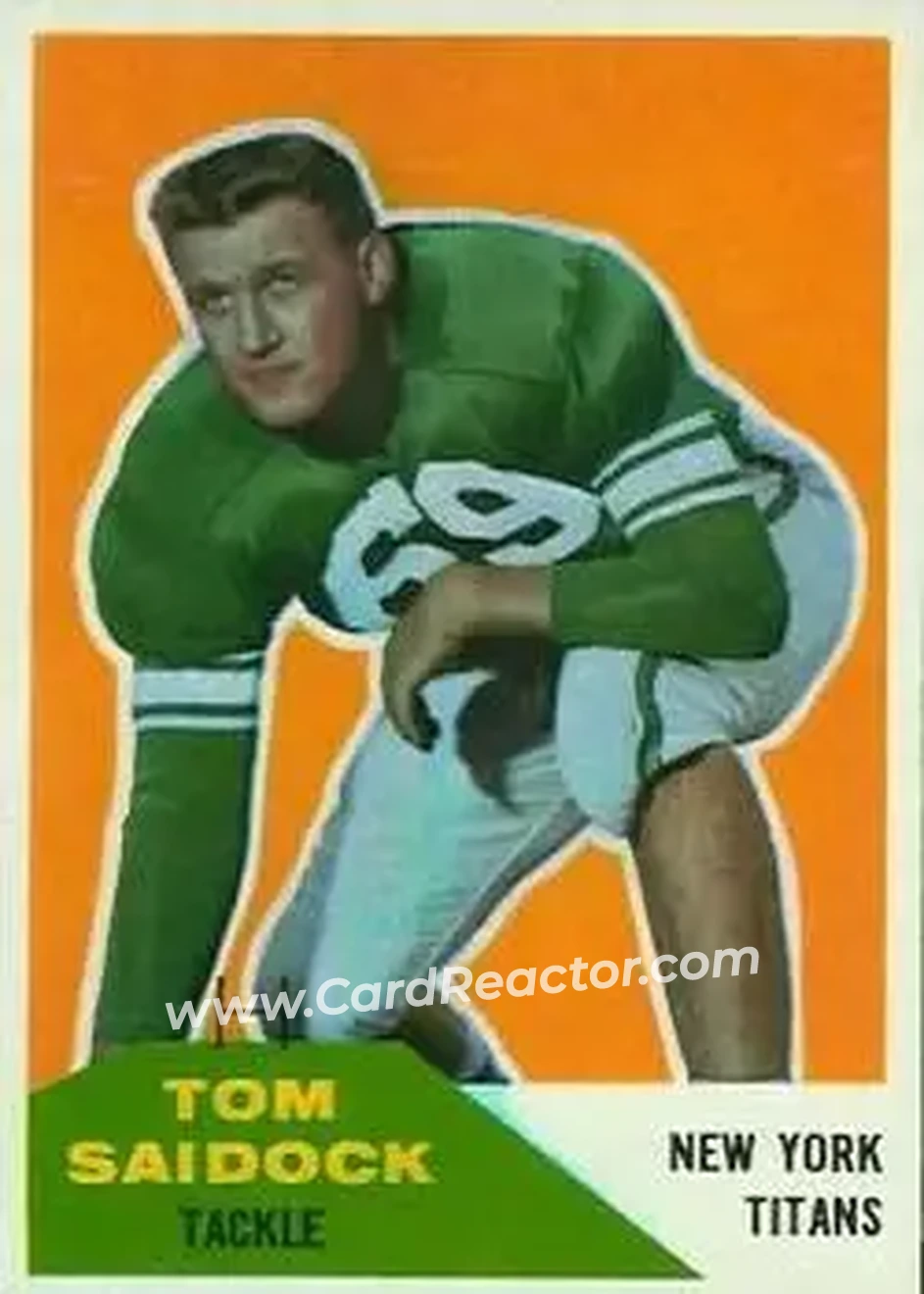 1960 Fleer #64 - Tom Saidock - New York Titans - Front