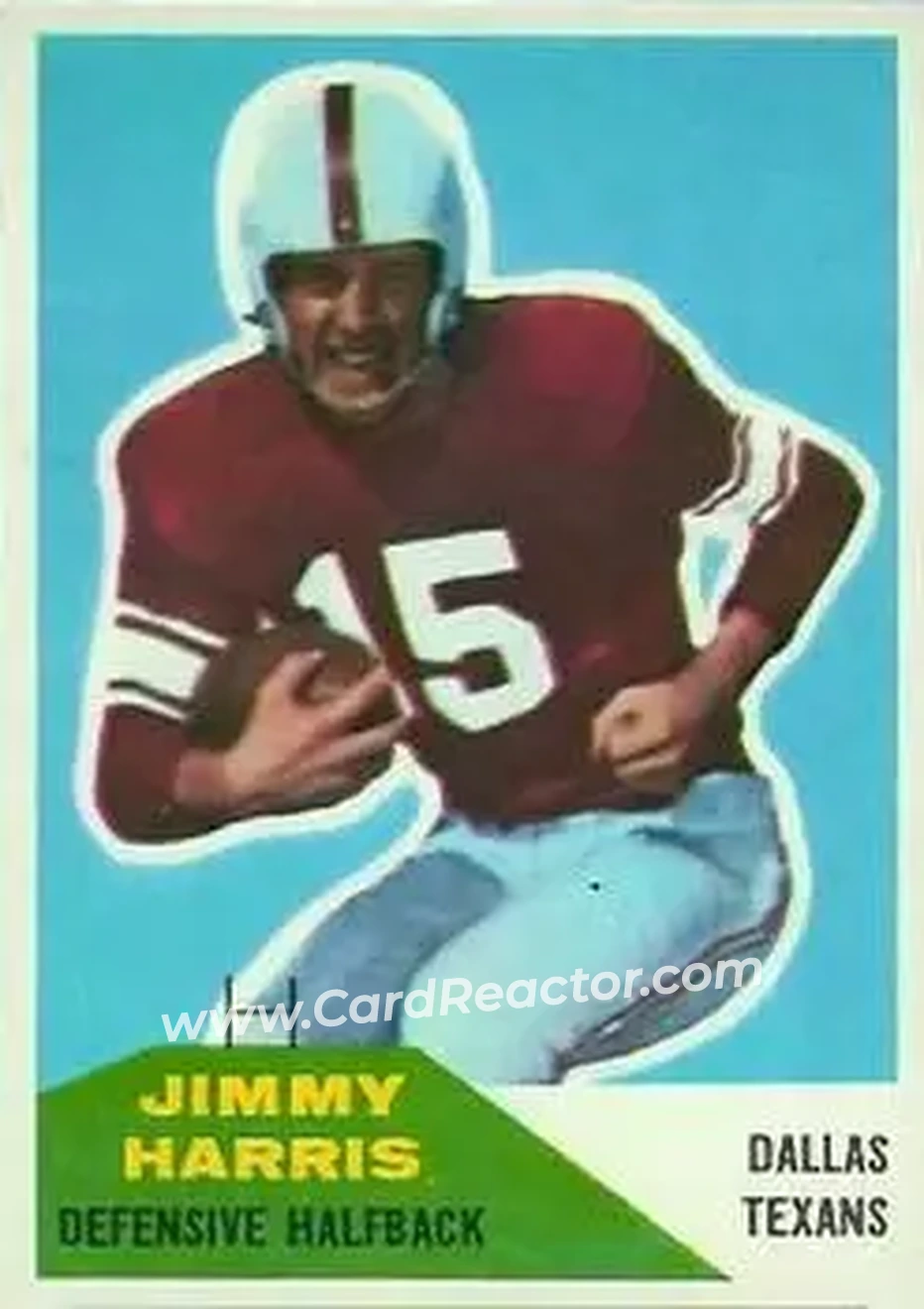 1960 Fleer #94 - Jimmy Harris - Dallas Texans - Front