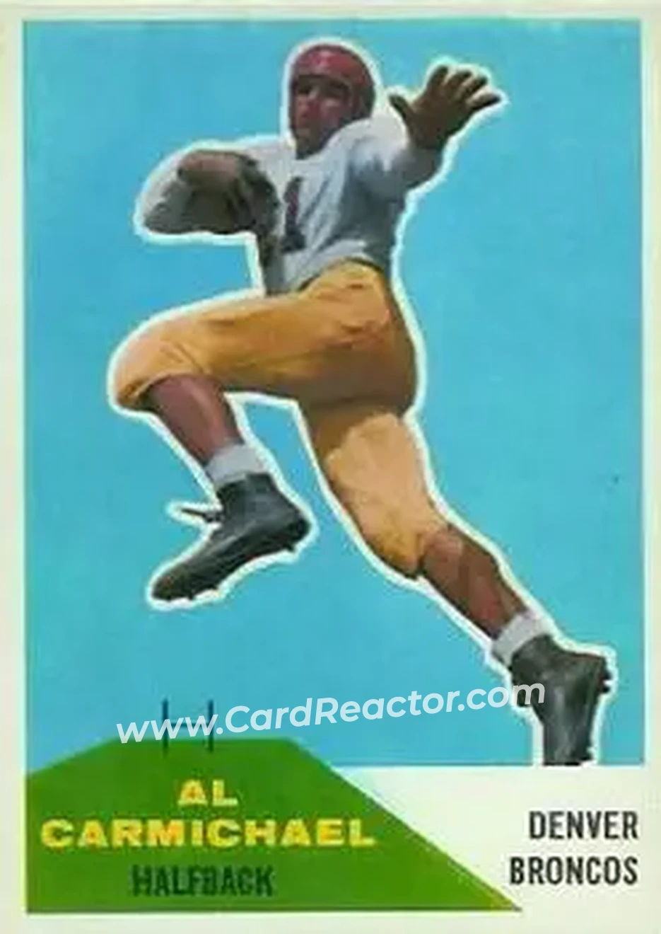 1960 Fleer #110 - Al Carmichael - Denver Broncos - Front