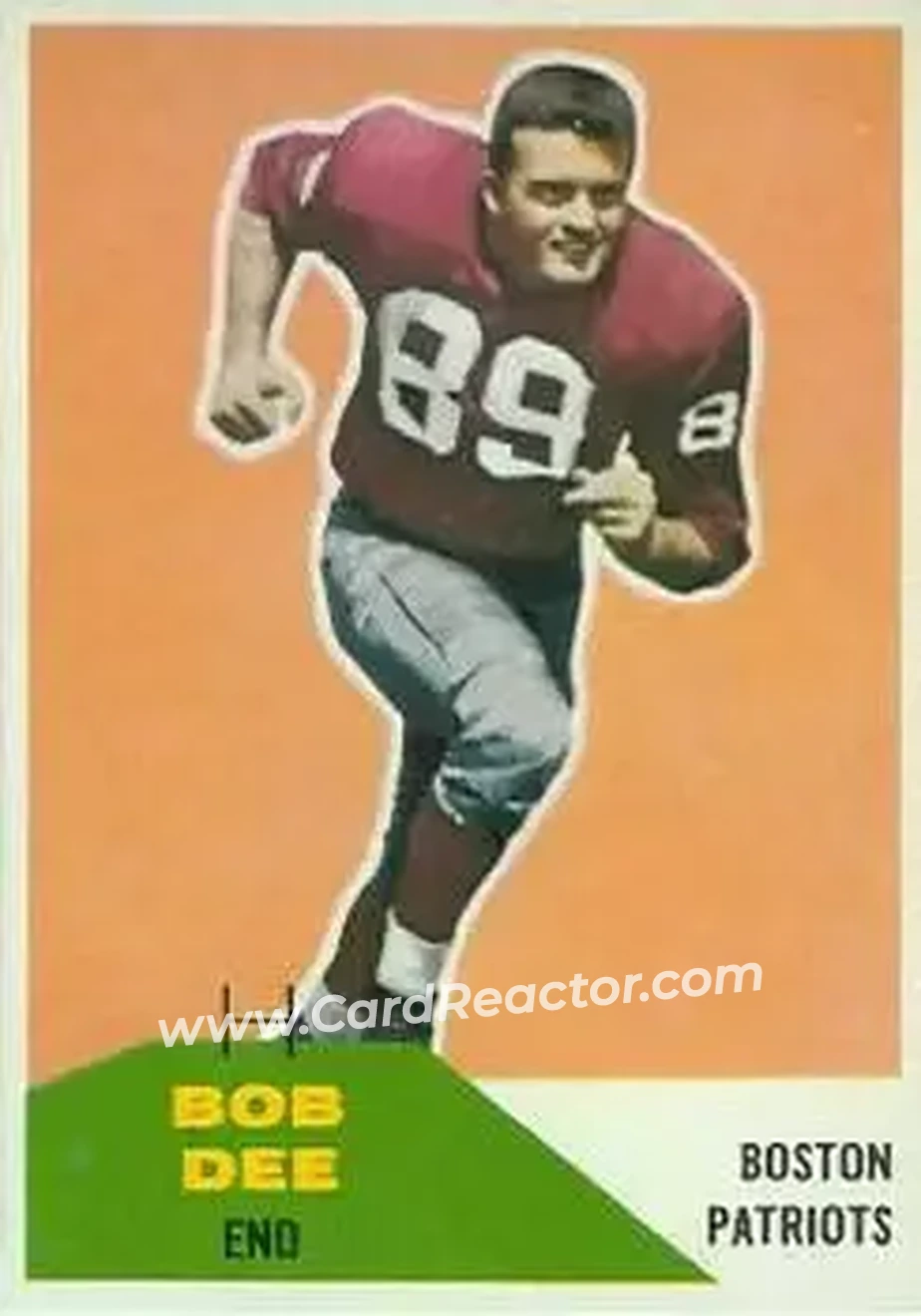 1960 Fleer #111 - Bob Dee - Boston Patriots - Front