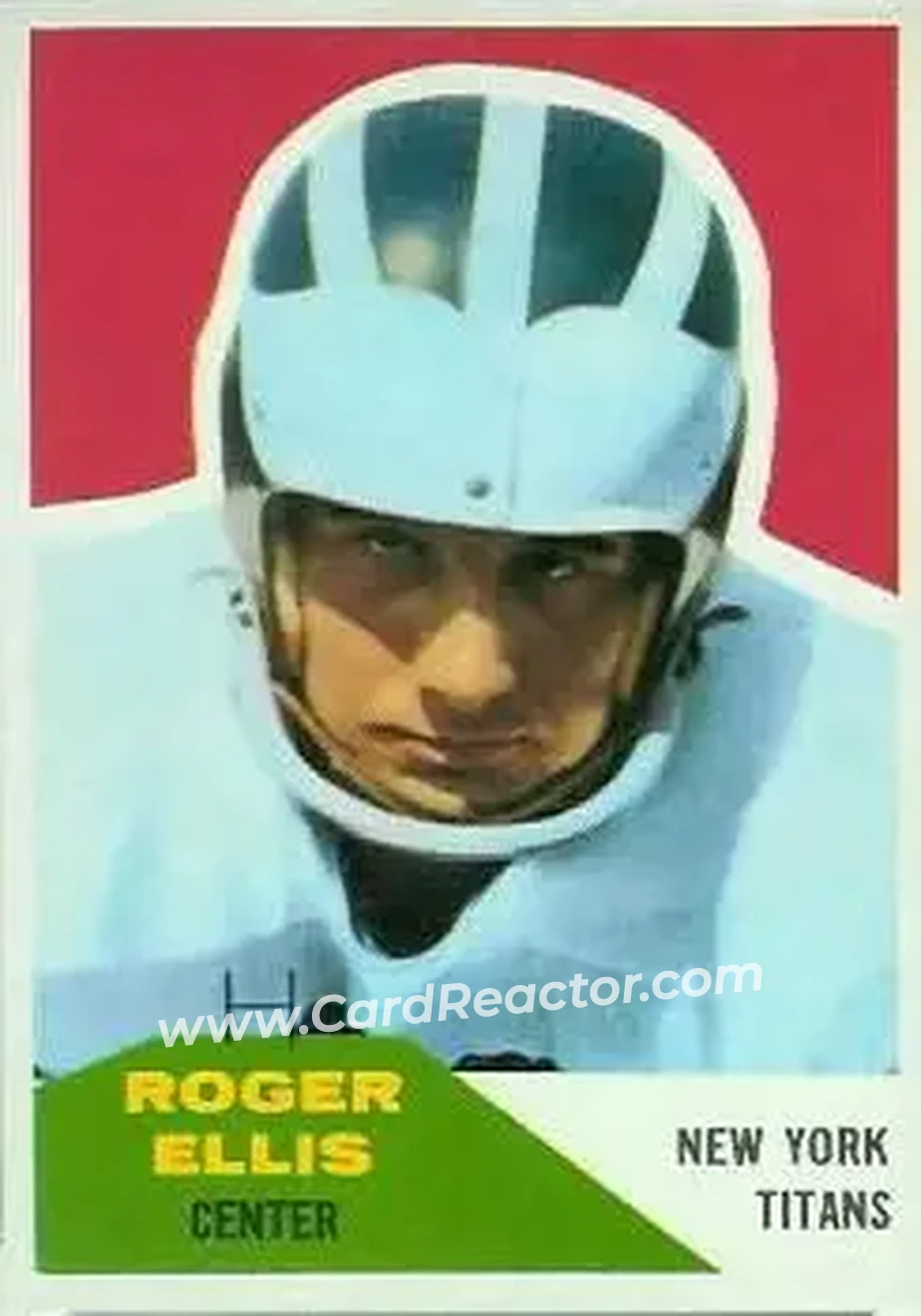 1960 Fleer #119 - Roger Ellis - New York Titans - Front