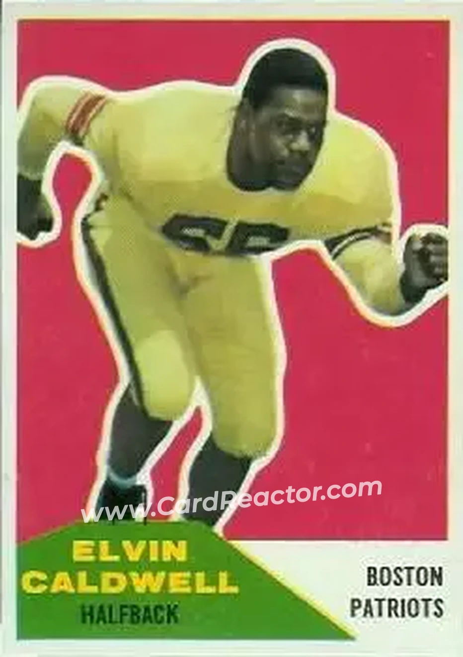 1960 Fleer #120 - Elvin Caldwell - Boston Patriots - Front