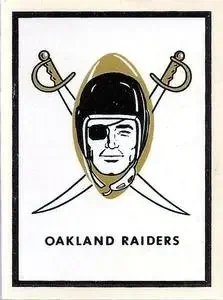 1960 Fleer - AFL Team Decals #NNO - Card #NNO - Oakland Raiders