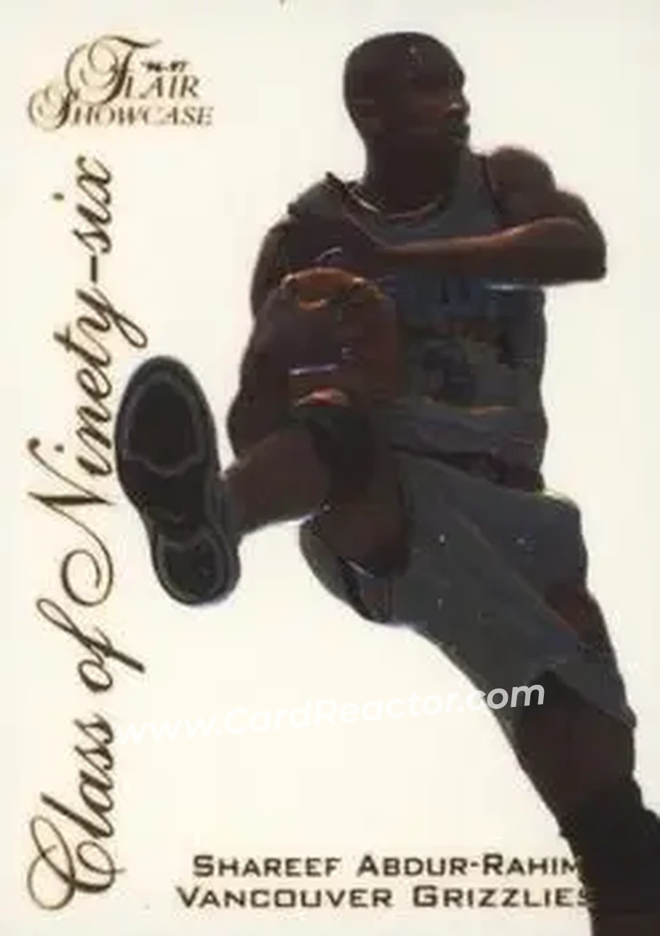 1996-97 Flair Showcase - Class of '96 #1 - Shareef Abdur-Rahim - Vancouver Grizzlies - Front