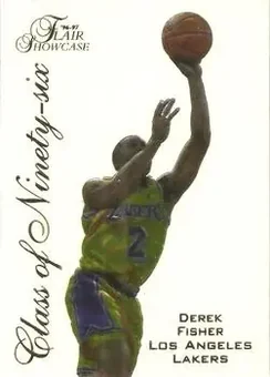 1996-97 Flair Showcase - Class of '96 #7 - Derek Fisher - Los Angeles Lakers