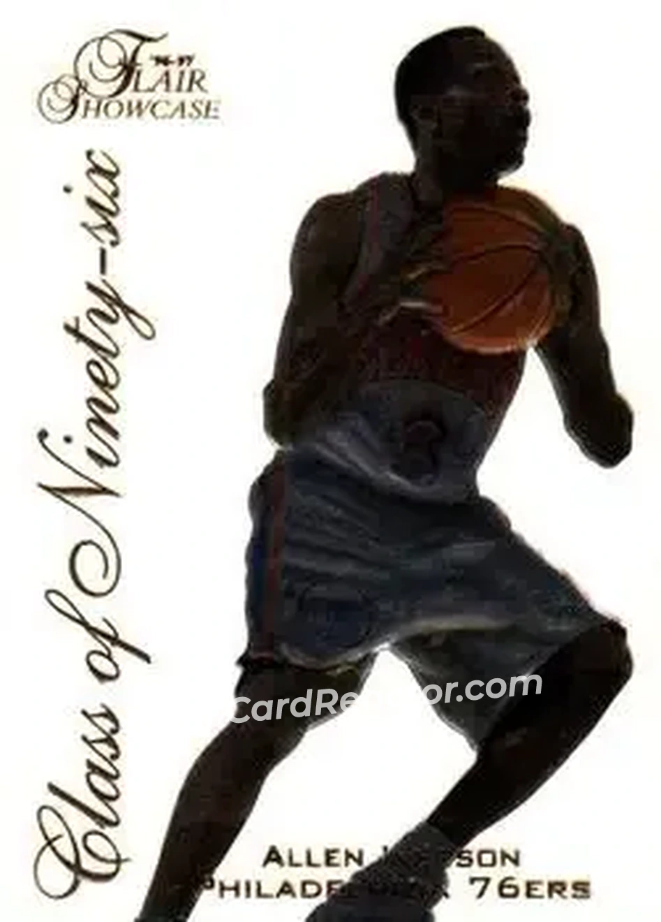 1996-97 Flair Showcase - Class of '96 #10 - Allen Iverson - Philadelphia 76ers - Front