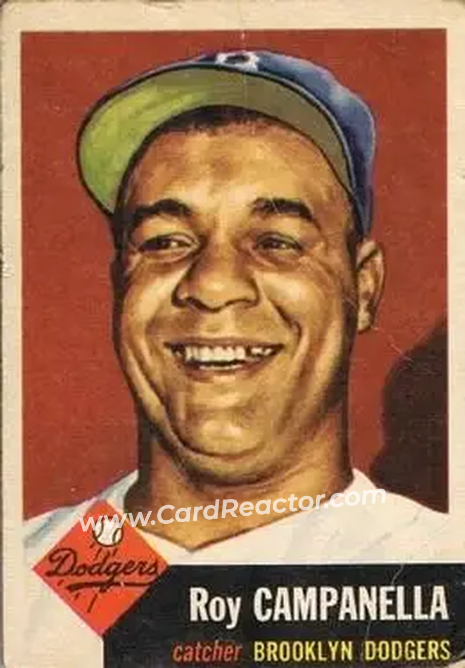 1953 Topps #27 - Roy Campanella - Brooklyn Dodgers