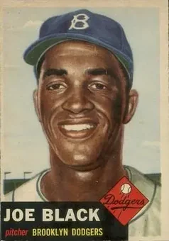 1953 Topps #81a - Joe Black - Brooklyn Dodgers