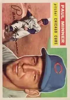 1956 Topps #182 - Paul Minner - Chicago Cubs