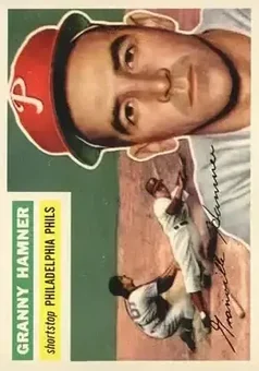 1956 Topps #197 - Granville Hamner - Philadelphia Phillies