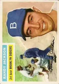 1956 Topps #223 - Randy Jackson - Brooklyn Dodgers