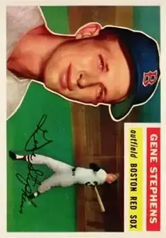 1956 Topps #313 - Gene Stephens - Boston Red Sox