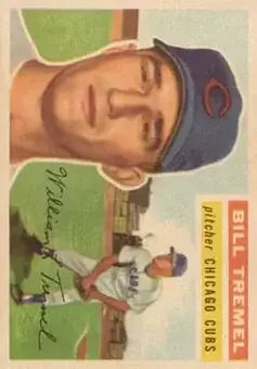 1956 Topps #96 - Bill Tremel - Chicago Cubs