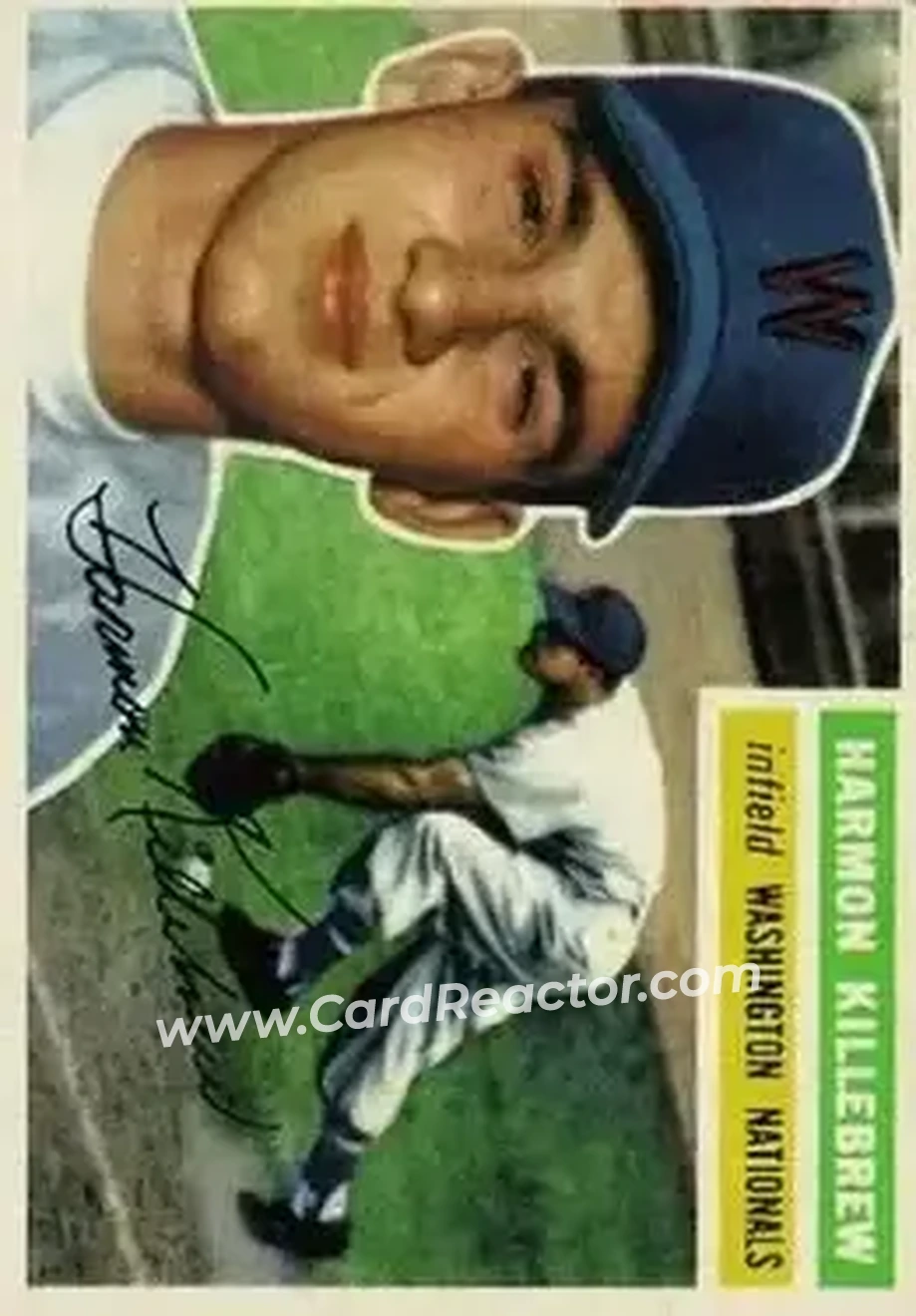 1956 Topps #164 - Harmon Killebrew - Washington Senators - Front
