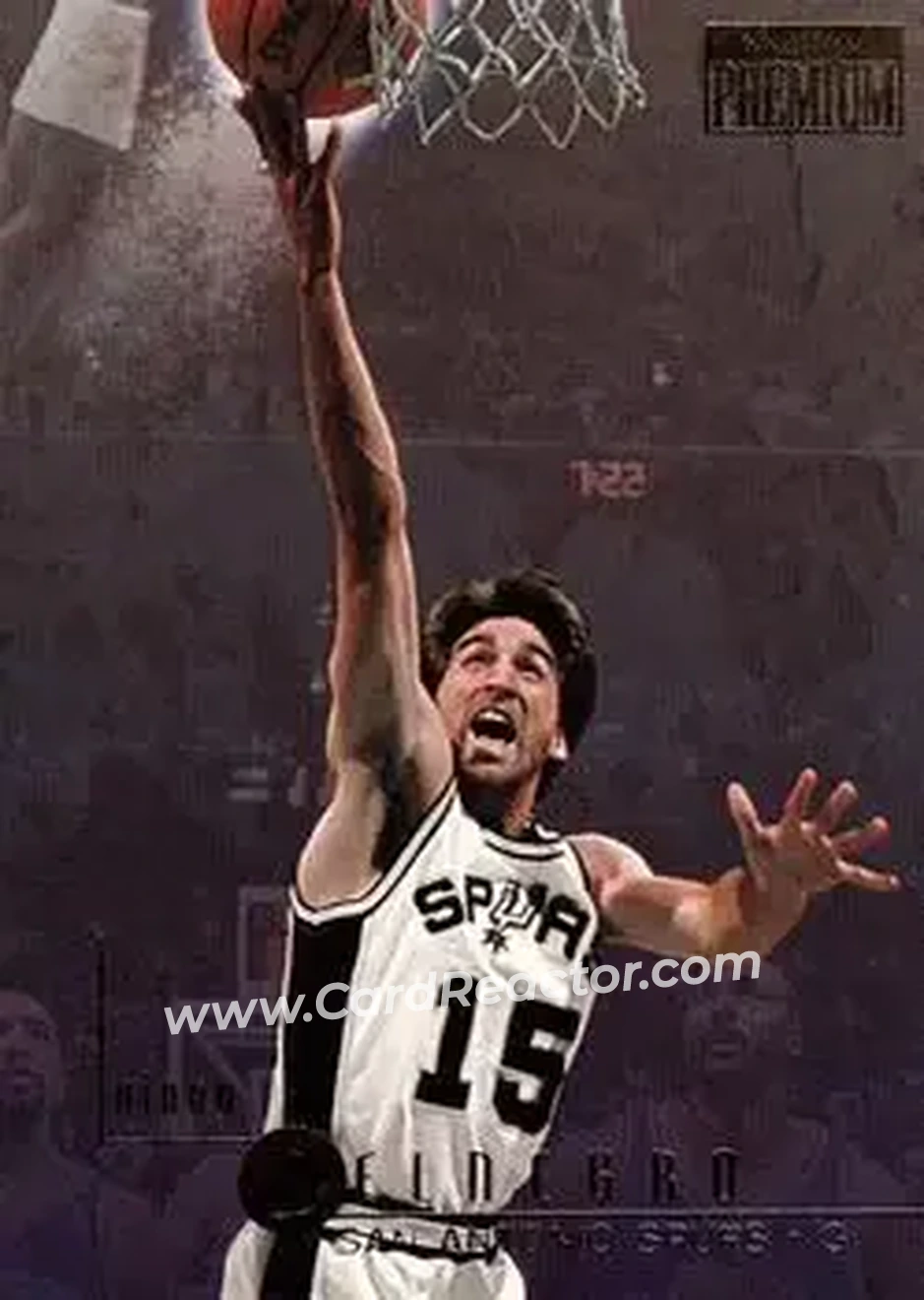 1996-97 SkyBox Premium #103 - Vinny Del Negro - San Antonio Spurs - Front