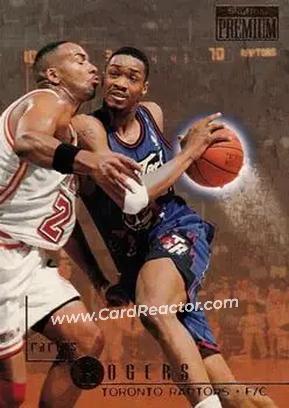1996-97 SkyBox Premium #114 - Carlos Rogers - Toronto Raptors - Front