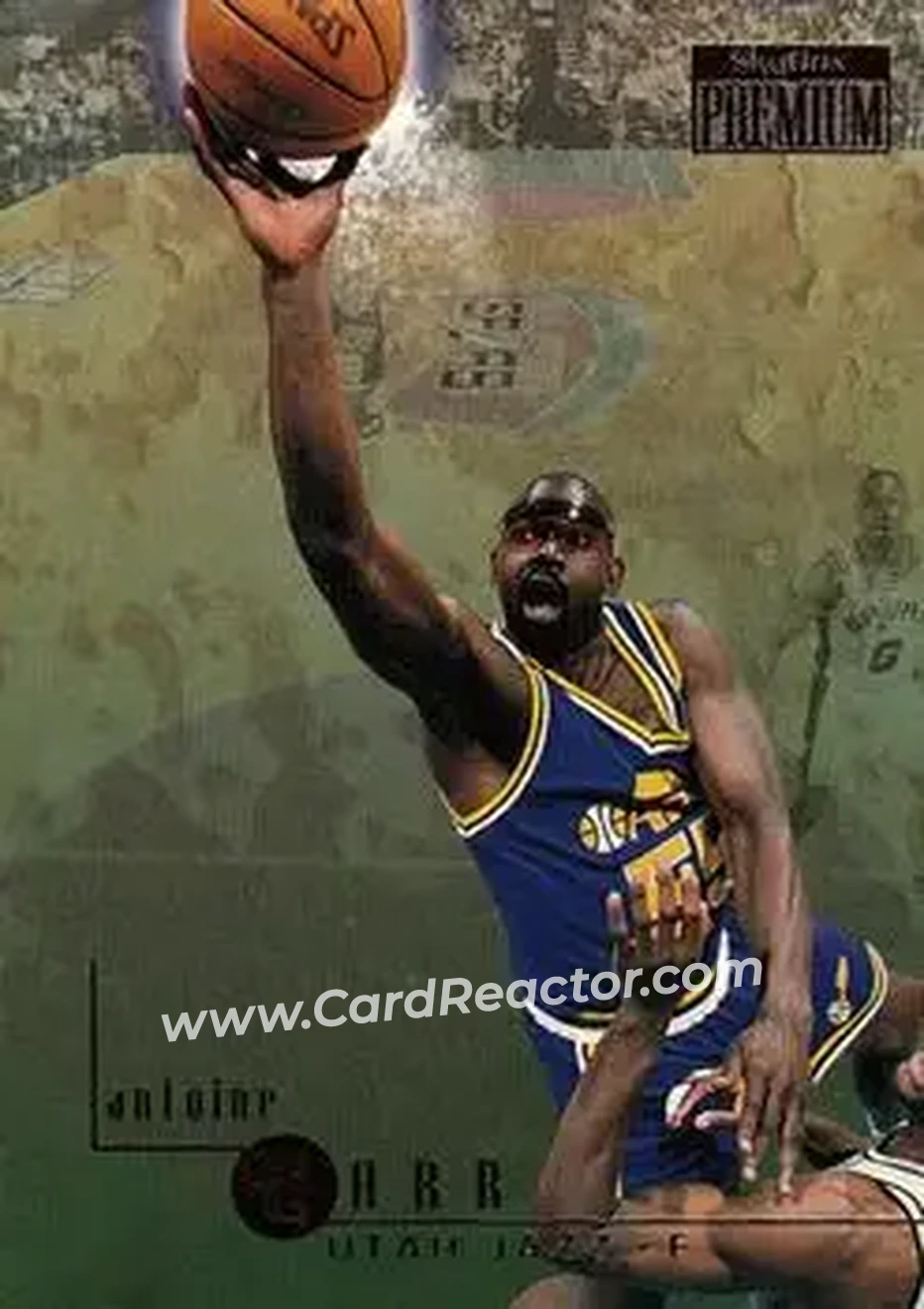 1996-97 SkyBox Premium #117 - Antoine Carr - Utah Jazz - Front