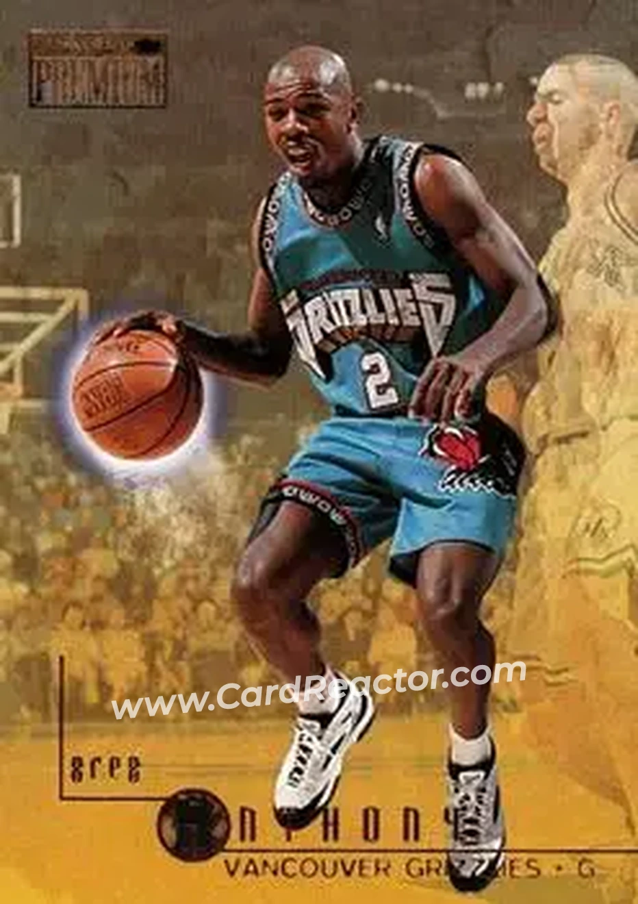 1996-97 SkyBox Premium #123 - Greg Anthony - Vancouver Grizzlies - Front
