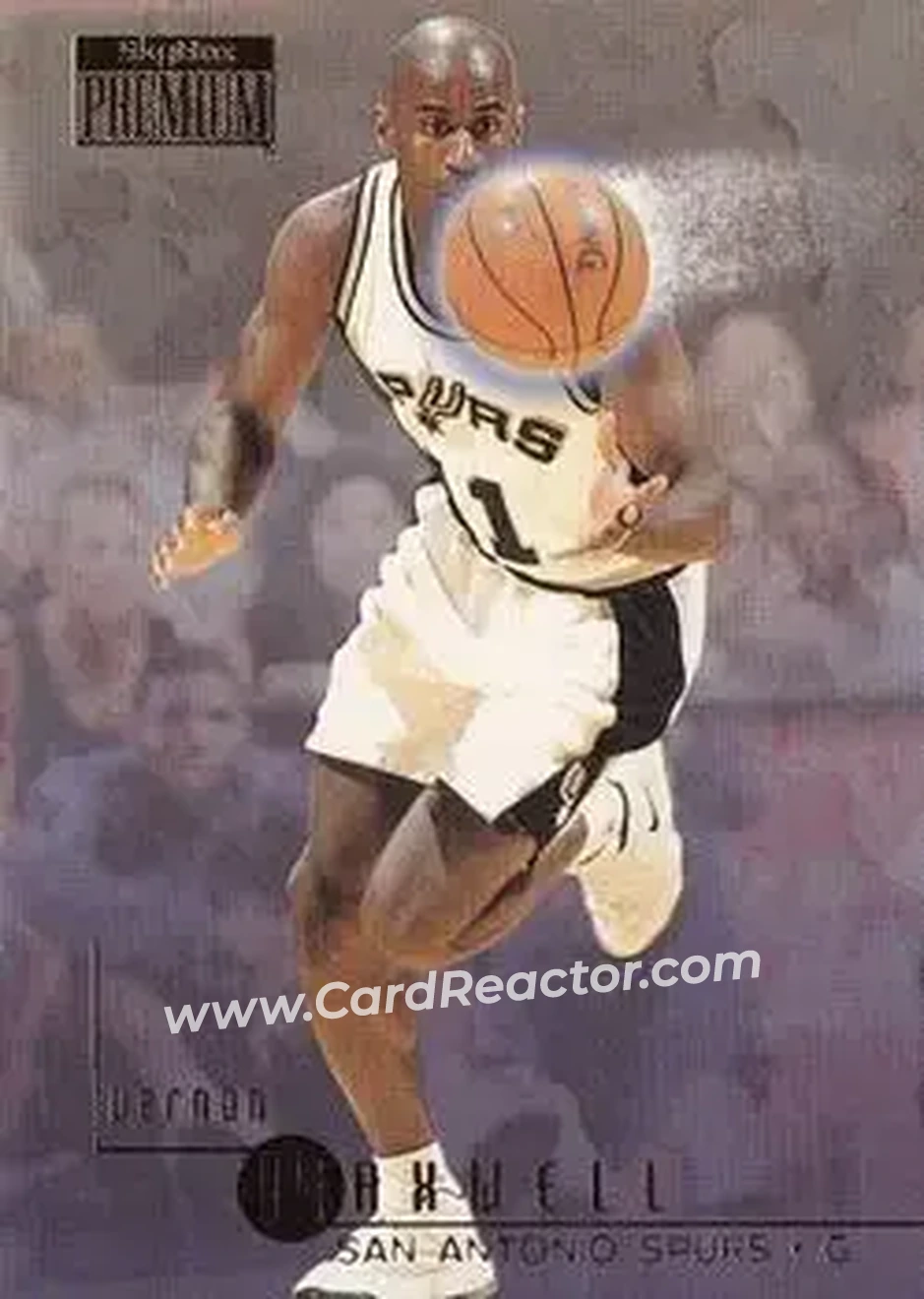 1996-97 SkyBox Premium #186 - Vernon Maxwell - San Antonio Spurs - Front