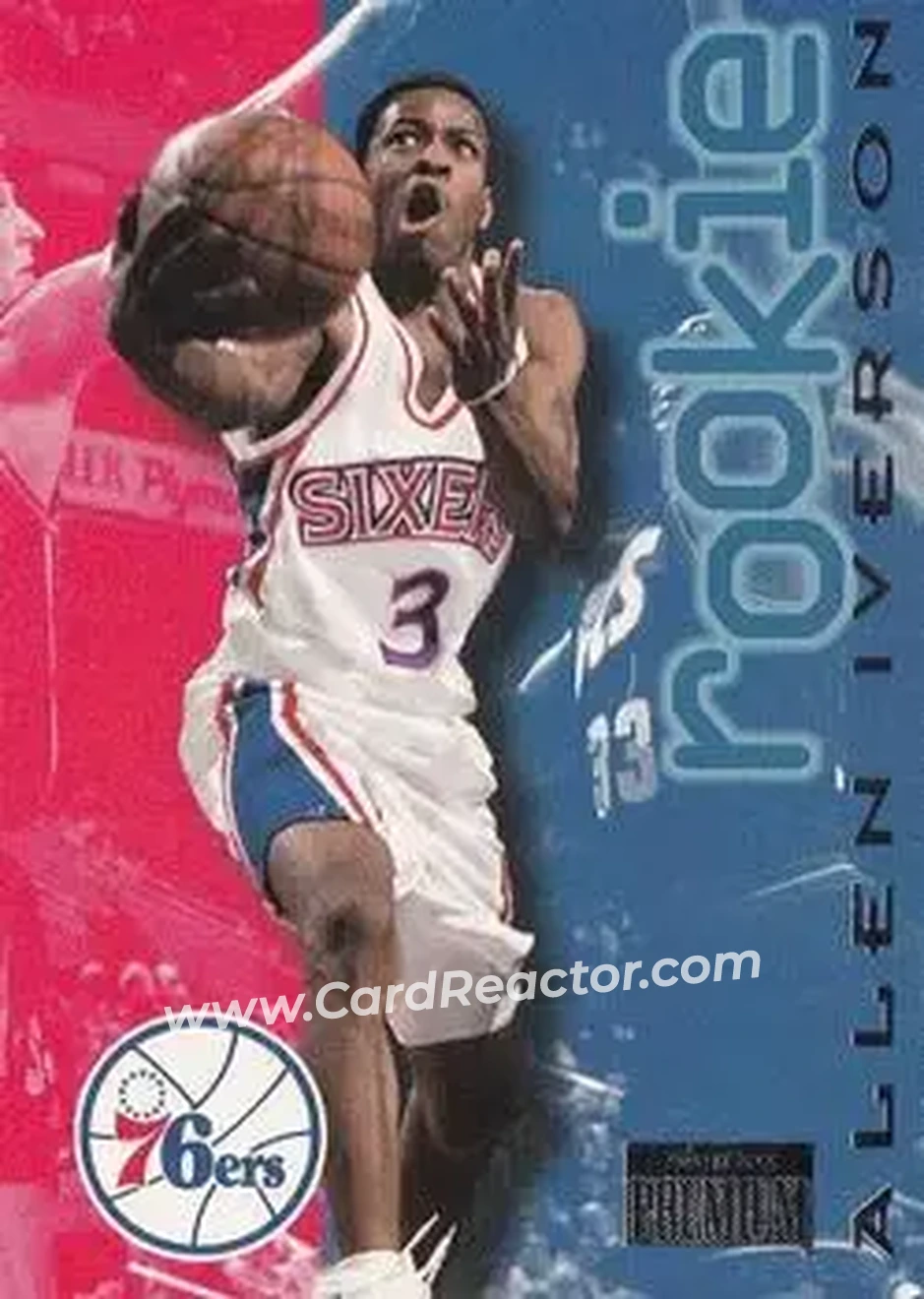 1996-97 SkyBox Premium #216 - Allen Iverson - Philadelphia 76ers - Front